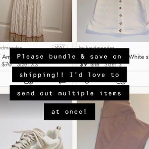 FYI-Bundle & Save on shipping